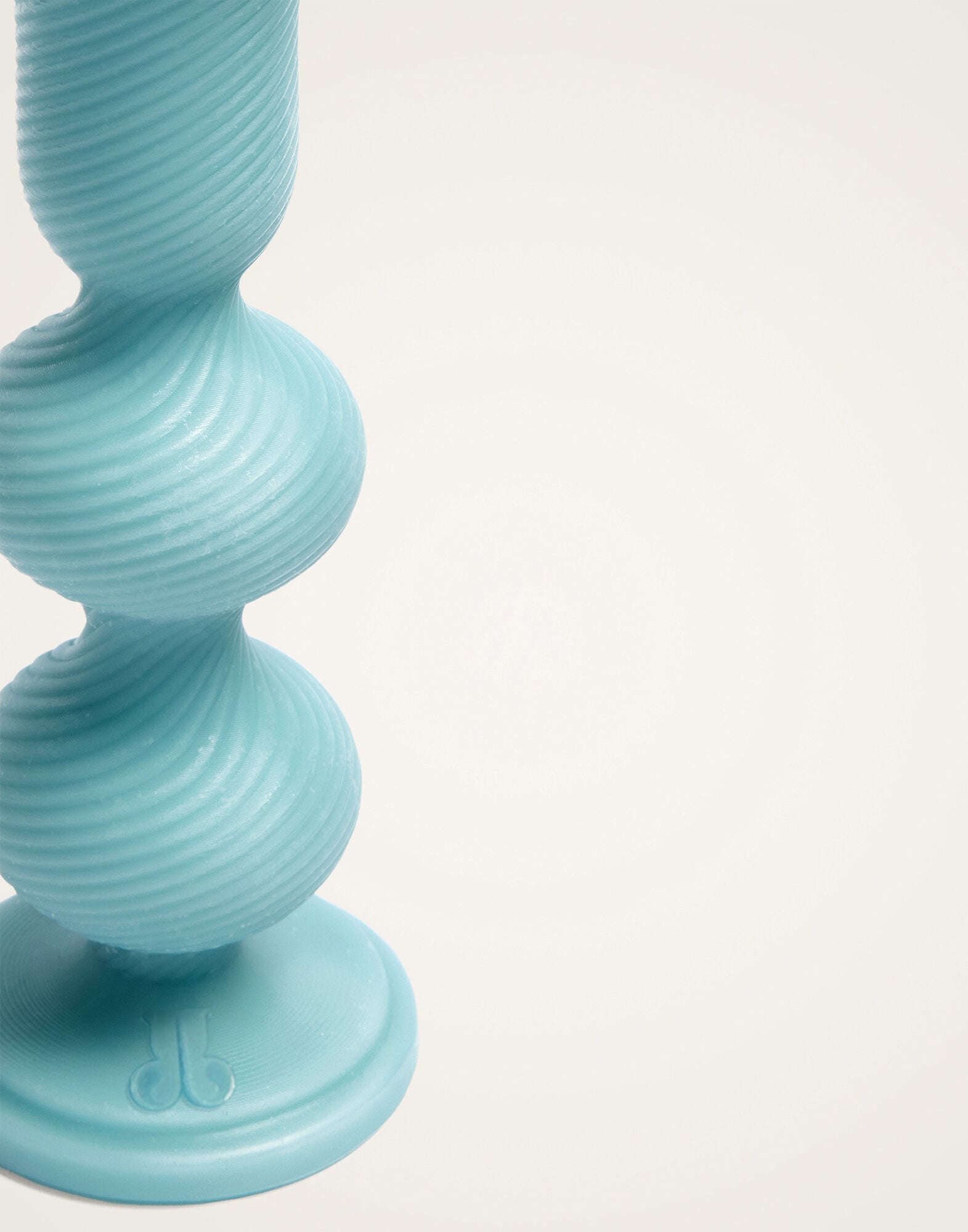 Space Bubble Candle La DoubleJ: Solid Cerulean CAN0018WAX001