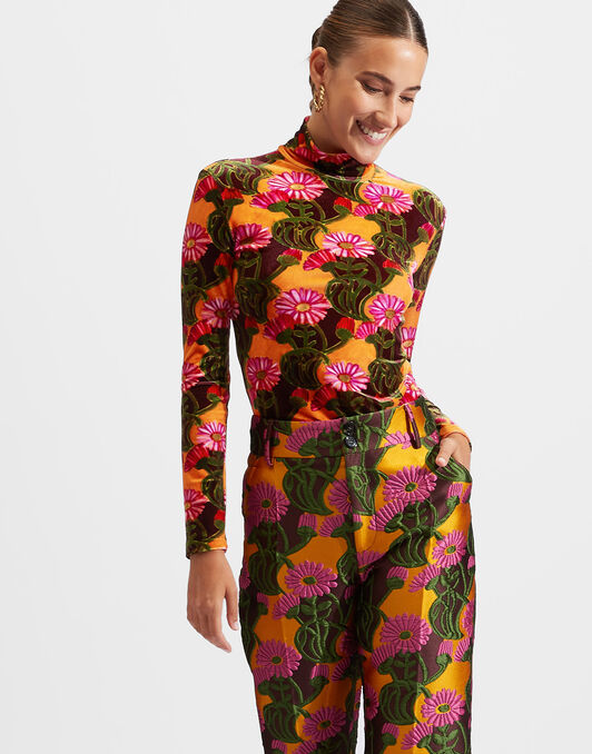 Turtleneck La DoubleJ: Orange Gerber SHI0030VEL006