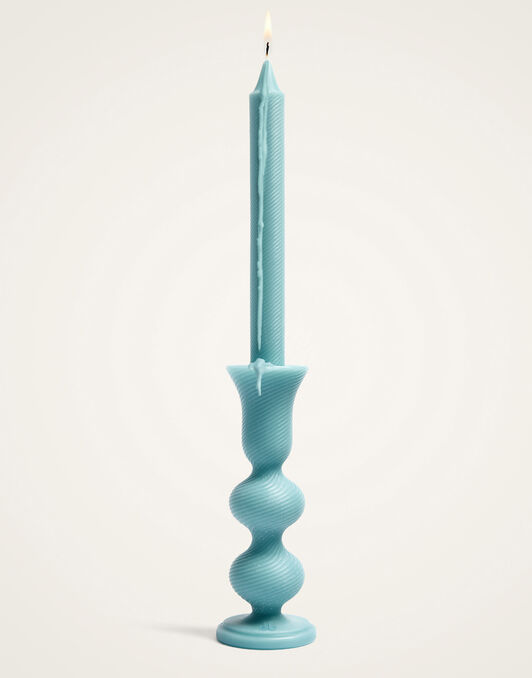 Space Bubble Candle La DoubleJ: Solid Cerulean CAN0018WAX001
