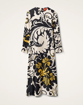 Long Sleeve Swing Dress La DoubleJ: Marea Black & White DRE0184SIL001