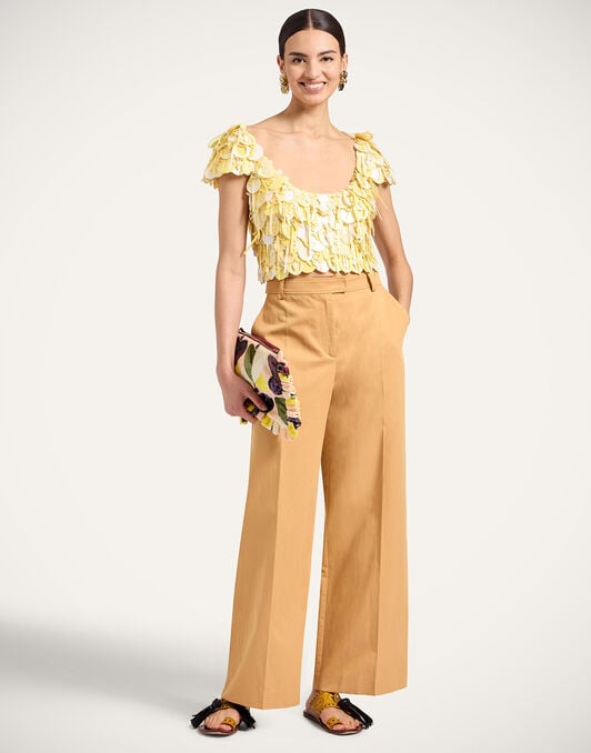Decò Top La DoubleJ: Solid Yellow Decò Top La DoubleJ: Solid Yellow TOP0209PAI019
