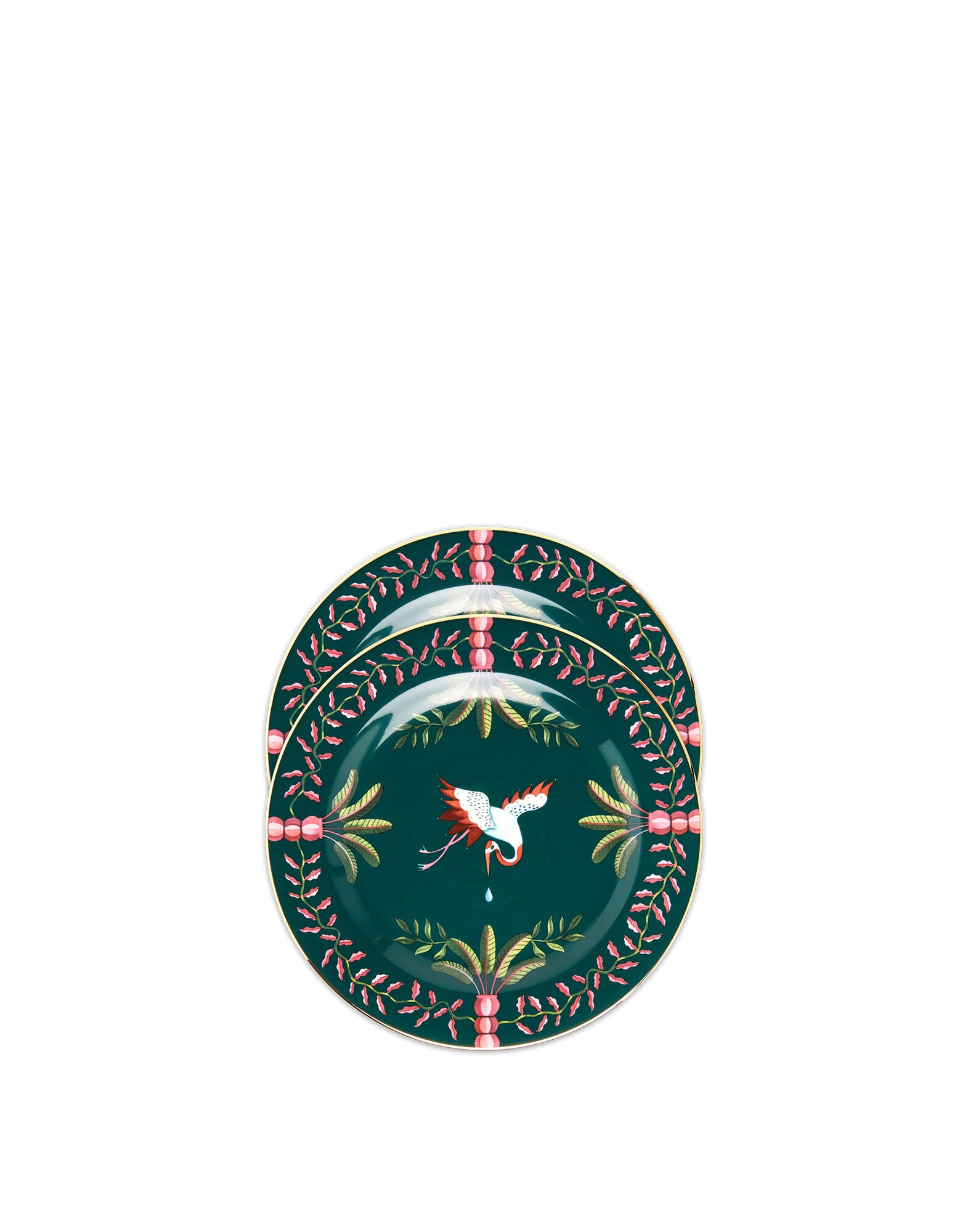 Dessert Plates Set of 2 La DoubleJ: Egret Dessert Plates Set of 2 La DoubleJ: Egret DIS0063CER001