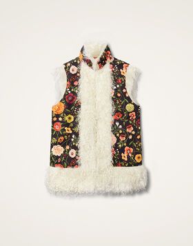 Sleeveless Folk Jacket La DoubleJ: Botticelli Black JAC0046JER034