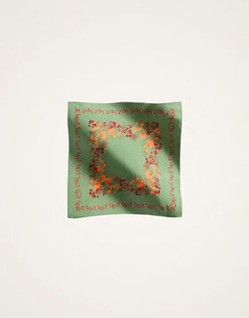 Foulard 45 La DoubleJ: Woodland Placée Camouflage SCA0065SIL001