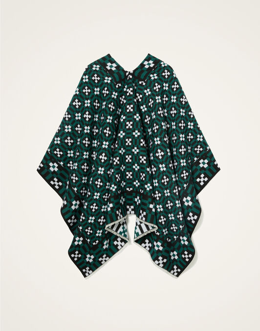 Soul Poncho La DoubleJ: Byte Placée Green Soul Poncho La DoubleJ: Byte Placée Green SCA0059WOL025