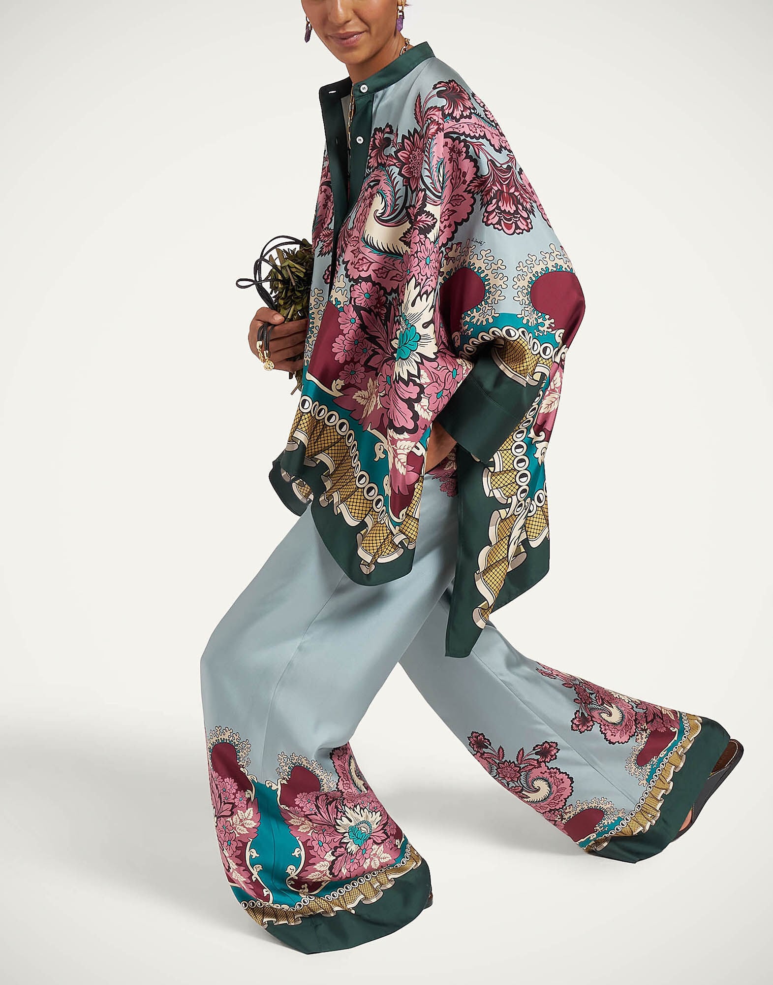 Palazzo Pants La DoubleJ: Symposium Placée Light Blue Palazzo Pants La DoubleJ: Symposium Placée Light Blue TRO0026SIL006