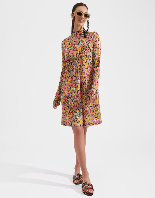 Suitcase Dress La DoubleJ: Tripping Nero DRE0294JER011
