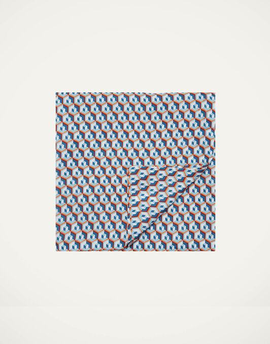 Medium Tablecloth (180x280) La DoubleJ: Cubi Blu TBC0002LIN001