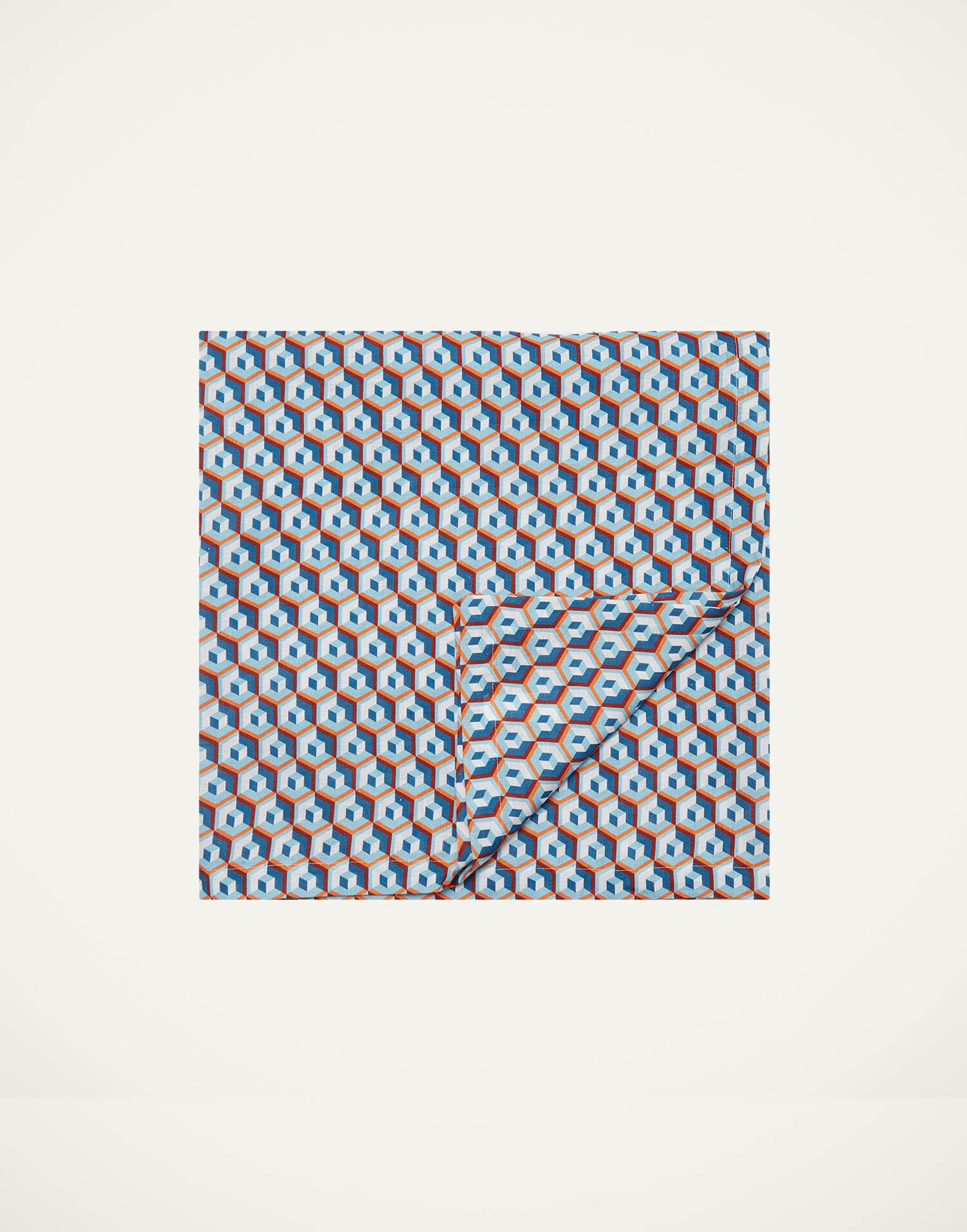 Medium Tablecloth (180x280) La DoubleJ: Cubi Blu TBC0002LIN001