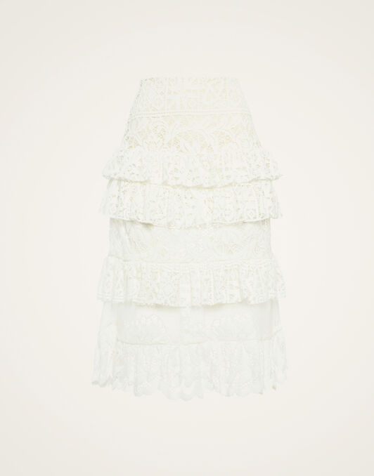 Footloose Lacey Skirt La DoubleJ: White Footloose Lacey Skirt La DoubleJ: White SKI0104EMB028