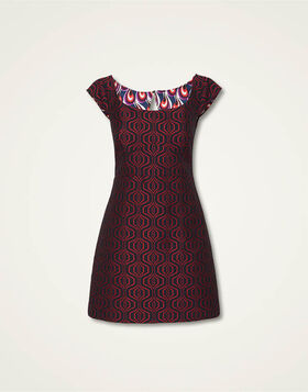 Mini Arabesque Dress La DoubleJ: Pixel Blue DRE0833JCQ098