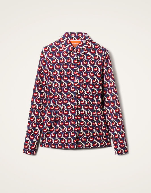 Fitted Shirt La DoubleJ: Melty Blue Fitted Shirt La DoubleJ: Melty Blue SHI0116JER027