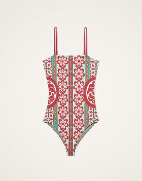 Elle Swimsuit La DoubleJ: Pagoda Placée Rust SWI0055LYC006