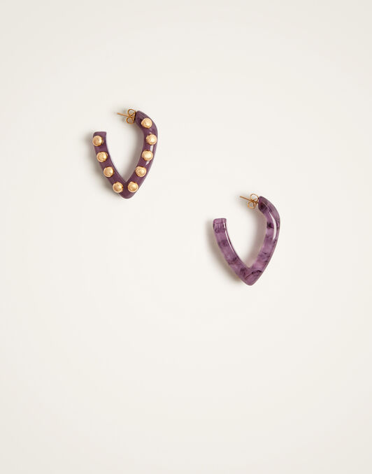 Dew Earrings Mini La DoubleJ: Solid Pink Dew Earrings Mini La DoubleJ: Solid Pink EAR0055POL004