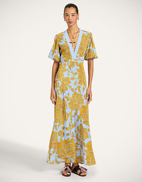 Marlene Dress La DoubleJ: Tangle Light Blue DRE0927CRE001