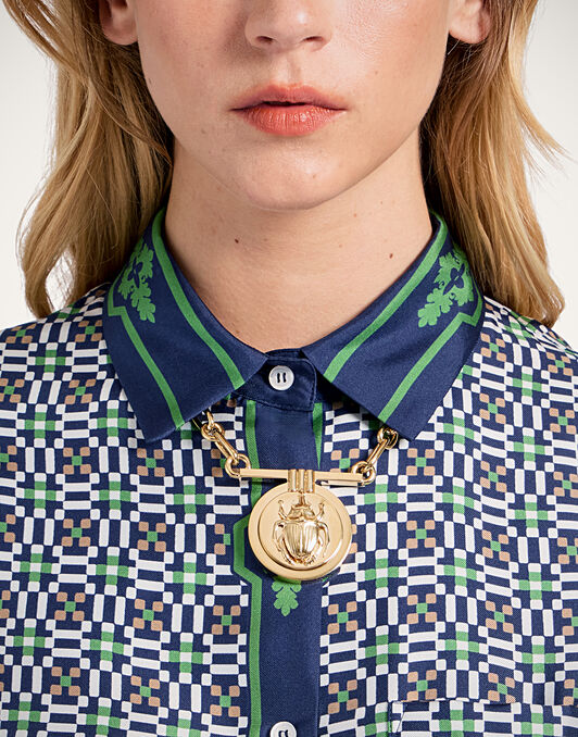 Boy Shirt La DoubleJ: Mariposa Placée Green Boy Shirt La DoubleJ: Mariposa Placée Green SHI0040SIL006