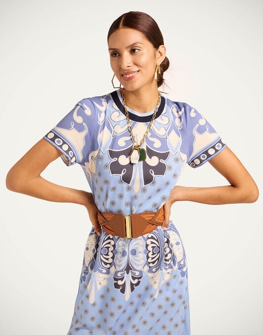 Sporty Swing Dress La DoubleJ: Cocoon Placée Blue Sporty Swing Dress La DoubleJ: Cocoon Placée Blue DRE1106JER085
