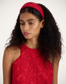Flat Headband La DoubleJ: Peony Red HEB0023JCQ111