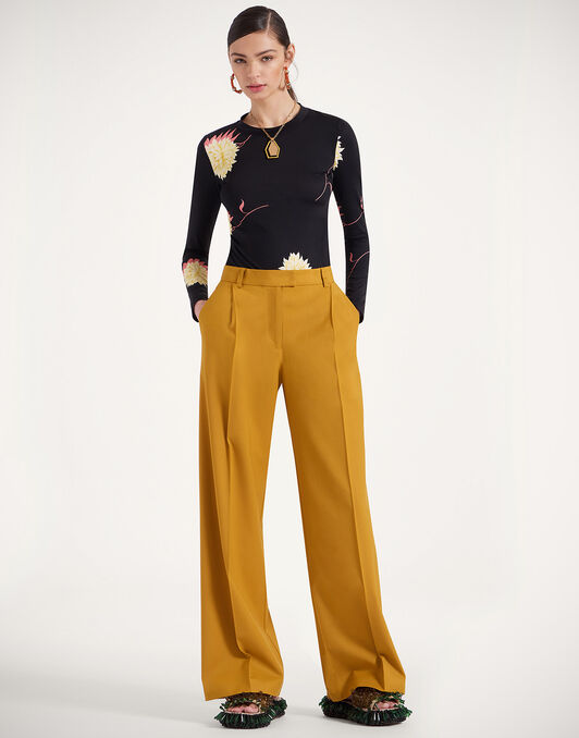 Loose Pants La DoubleJ: Solid Dark Yellow Loose Pants La DoubleJ: Solid Dark Yellow TRO0135WOL023