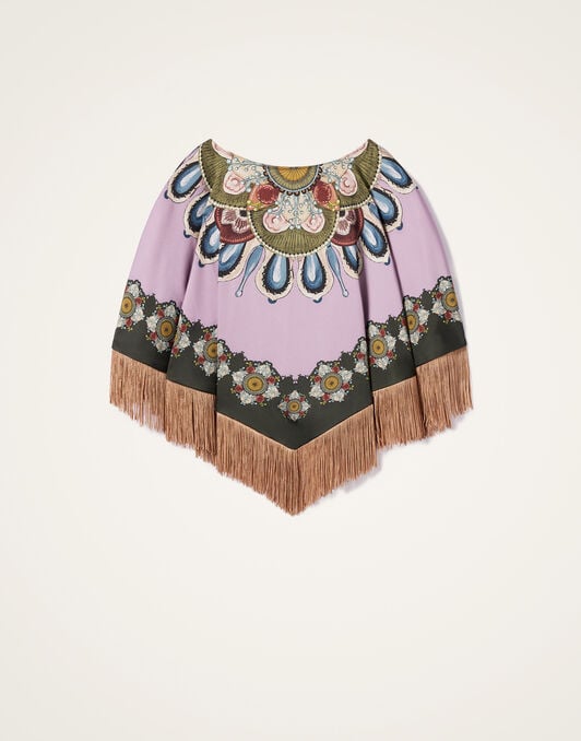 Reversible Mini Poncho La DoubleJ: Nucleus Placée Off White Reversible Mini Poncho La DoubleJ: Nucleus Placée Off White SCA0077VIS011