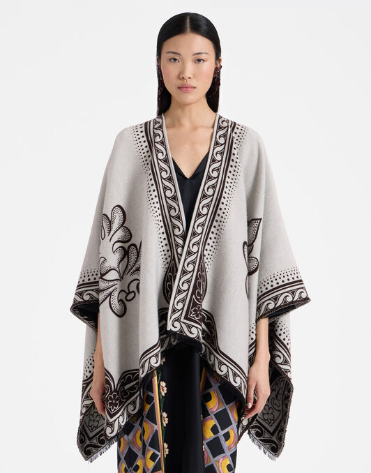Poncho La DoubleJ: Herald Cream Poncho La DoubleJ: Herald Cream SCA0064JCQ104