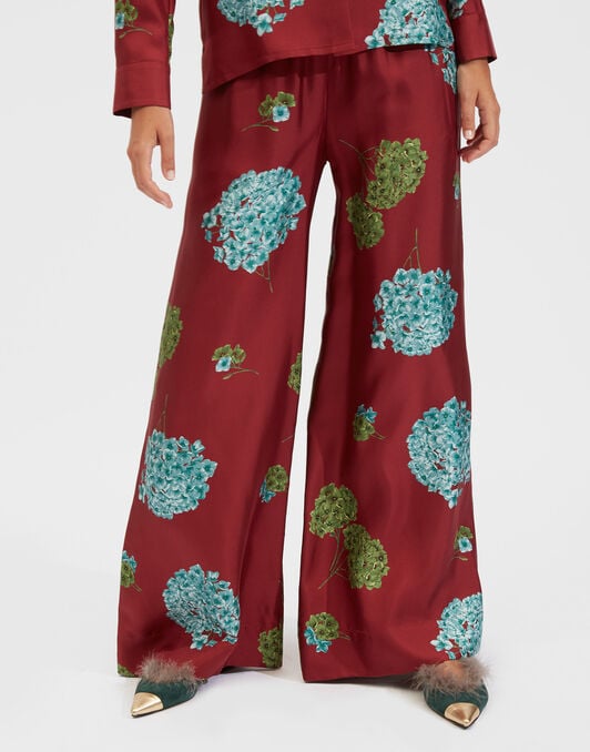 Palazzo Pants La DoubleJ: Ortensia Bordeaux Palazzo Pants La DoubleJ: Ortensia Bordeaux TRO0003SIL001