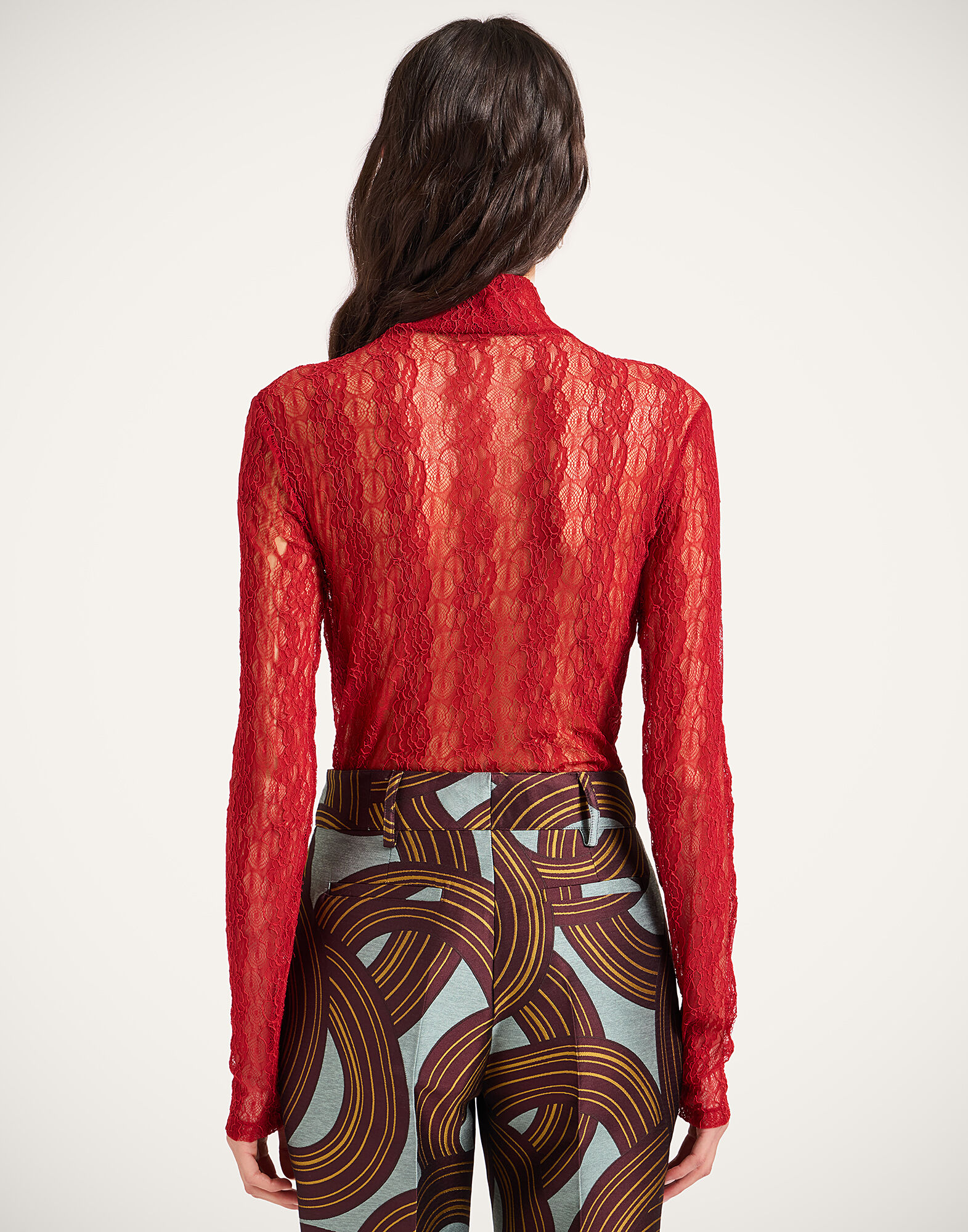 Lacey Turtleneck La DoubleJ: Solid Brick Red Lacey Turtleneck La DoubleJ: Solid Brick Red TOP0180LAC007