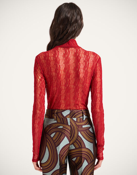 Lacey Turtleneck La DoubleJ: Solid Brick Red Lacey Turtleneck La DoubleJ: Solid Brick Red TOP0180LAC007