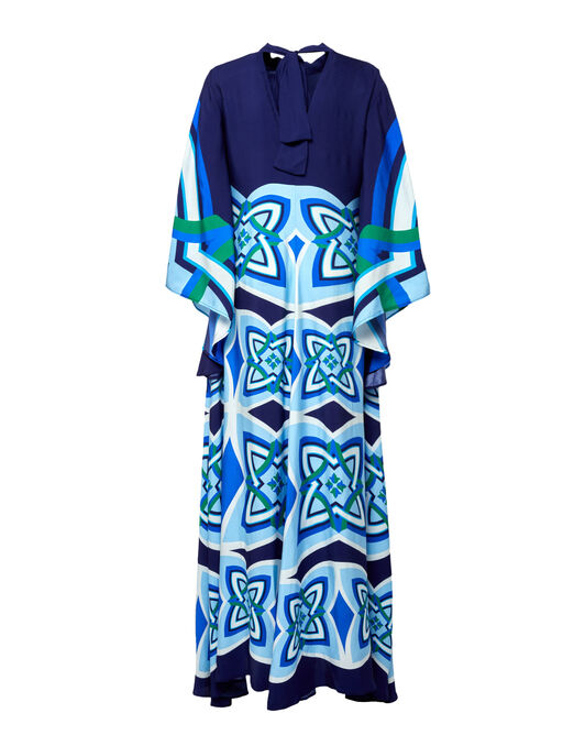 Magnifico Dress La DoubleJ: Lakshmi Placed Blu Magnifico Dress La DoubleJ: Lakshmi Placed Blu DRE0232VIS004
