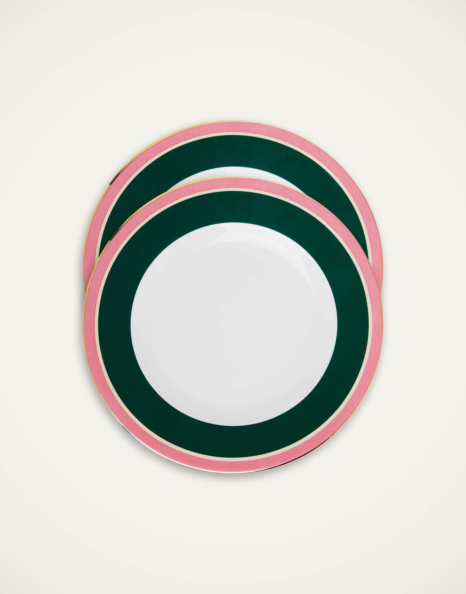 Dinner Plates Set Of 2 La DoubleJ: Rainbow Verde Dinner Plates Set Of 2 La DoubleJ: Rainbow Verde DIS0075CER001