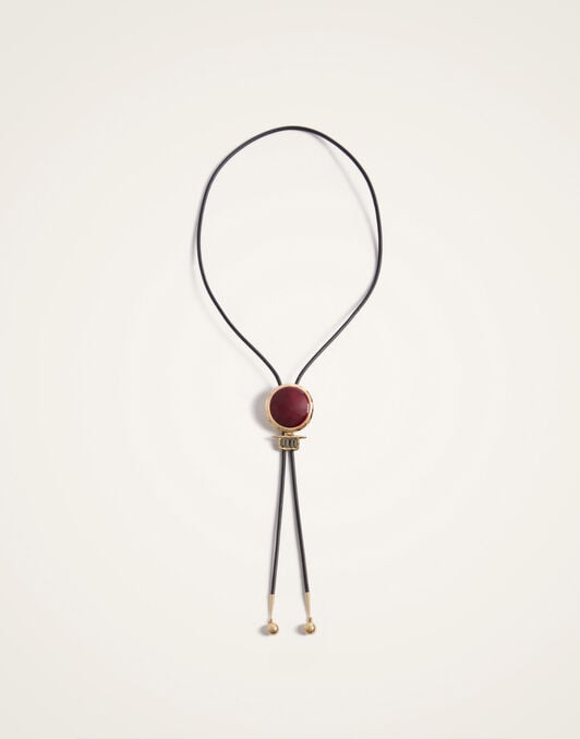 Shen Loop Cow Tie La DoubleJ: 24K Gold Plate, Red Enamel and Crystals Shen Loop Cow Tie La DoubleJ: 24K Gold Plate, Red Enamel and Crystals NEC0072BRA008