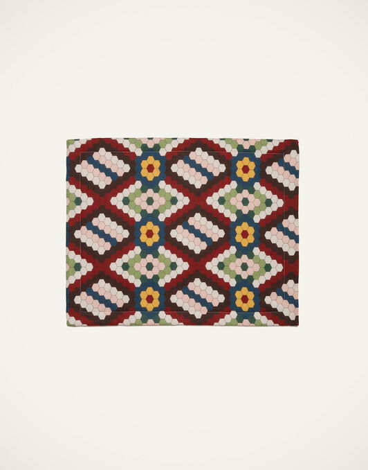 Placemat Set Of 2 La DoubleJ: Honeycomb Tiles Placemat Set Of 2 La DoubleJ: Honeycomb Tiles TBM0001LIN001