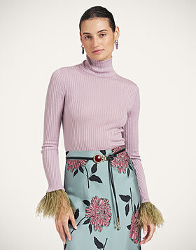 High Kick Top La DoubleJ: Solid Lilac PUL0167KNI091