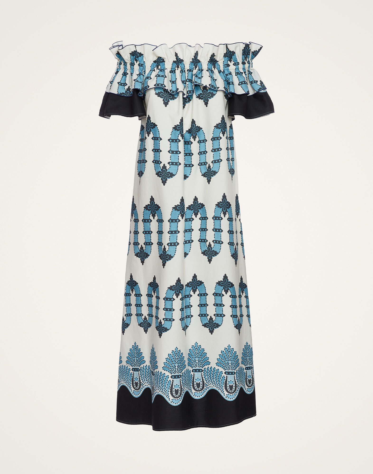 Breakfast Dress La DoubleJ: Scirocco Placée Ivory DRE0331COT039