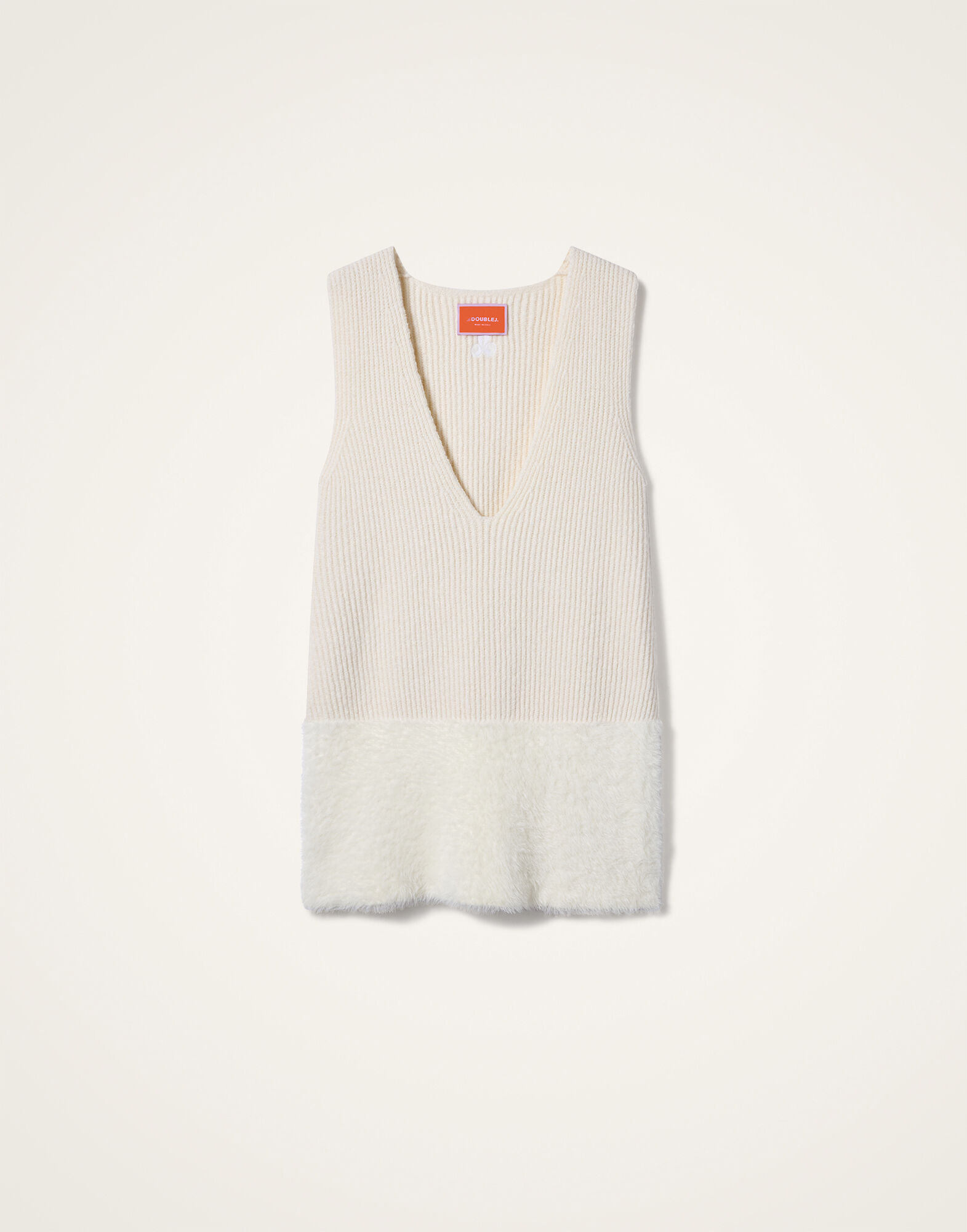 Frosty Cream Soda Tunic La DoubleJ: Solid Off White DRE1170KNI232