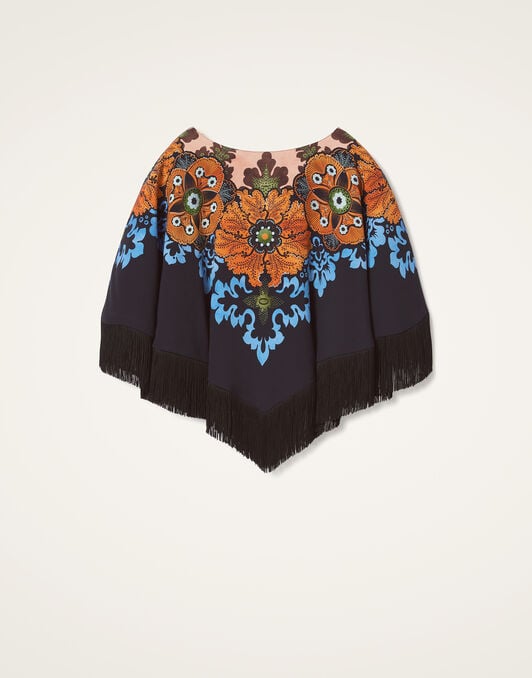 Reversible Mini Poncho La DoubleJ: Bounty Placée Red SCA0077VIS011
