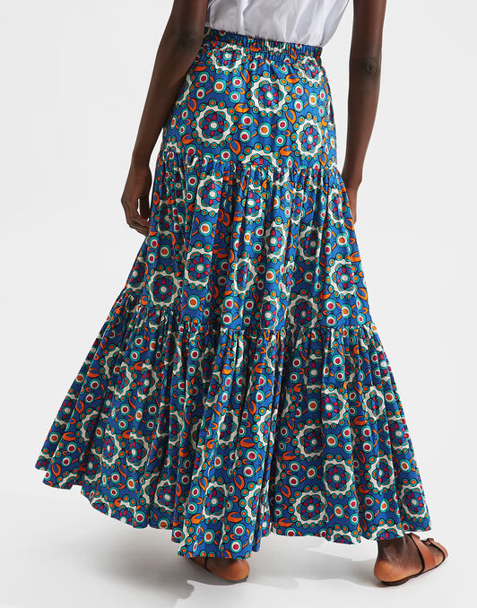 Big Skirt La DoubleJ: Kaleidoscope Bluette Big Skirt LaDoubleJ: Kaleidoscope Bluette SKI0001COT020