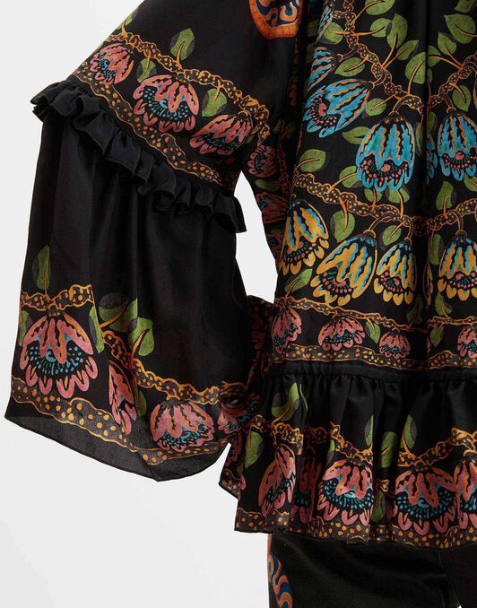 Boho Blouse La DoubleJ: Eve Black Boho Blouse La DoubleJ: Eve Black TOP0132CRE005