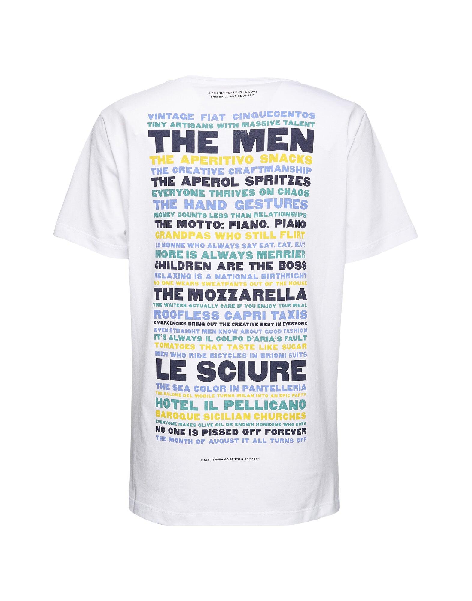 Slogan T-shirt La DoubleJ: Italy Rocks Slogan T-shirt LaDoubleJ: Italy Rocks SHI0031JER010