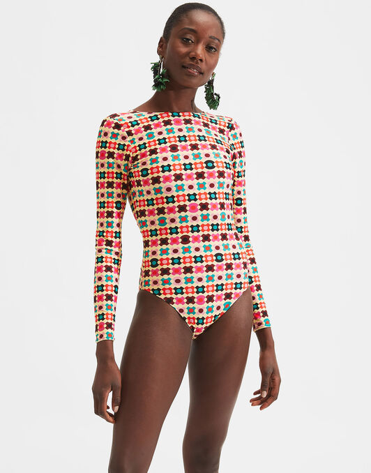 Surf Suit LaDoubleJ: Groovy Dot Giallo SWI0001LYC001