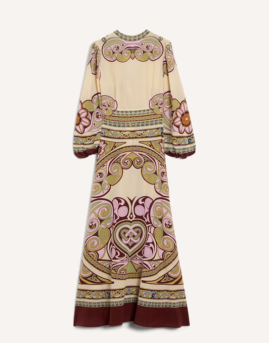 Long Camerino Dress La DoubleJ: Kells Placée Light Green DRE0720CRE010