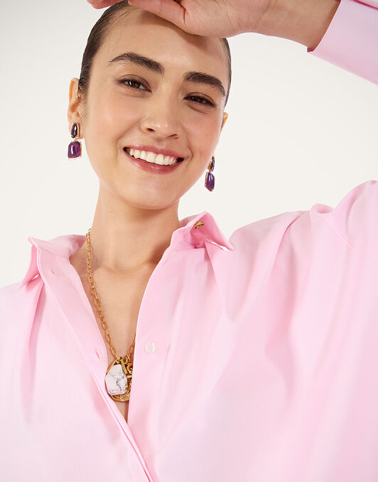 La Scala Shirt La DoubleJ: Solid Pink La Scala Shirt La DoubleJ: Solid Pink SHI0183COT100
