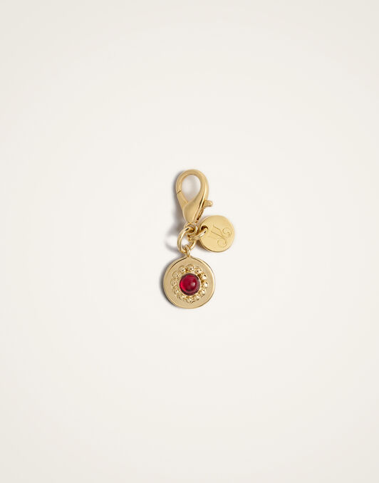 Mineral Charm La DoubleJ: 24k Gold Plate Mineral Charm La DoubleJ: 24k Gold Plate CHM0011BRA003