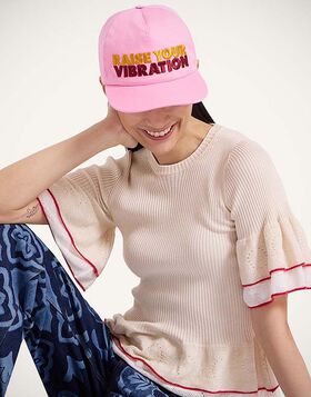 Milano Cap La DoubleJ: Raise Your Vibration Pink HAT0033COT026