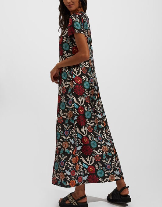 Swing Dress La DoubleJ: Fire Flower Swing Dress LaDoubleJ: Fire Flower DRE0001SIL001