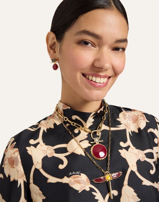 Make An Exit Top La DoubleJ: Buttercup Black TOP0104SIL001