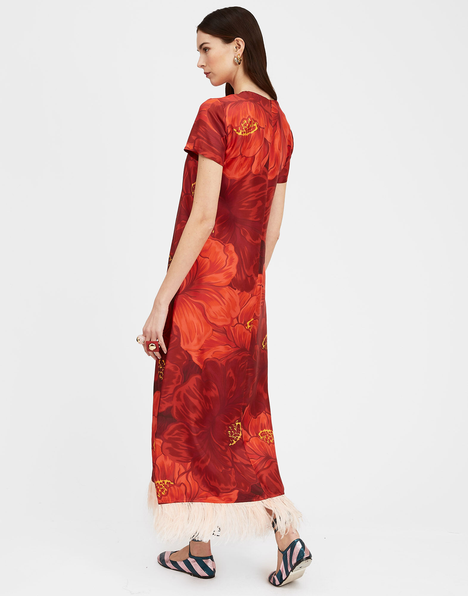 Swing Dress La DoubleJ: Ruby Red DRE0864SIL026