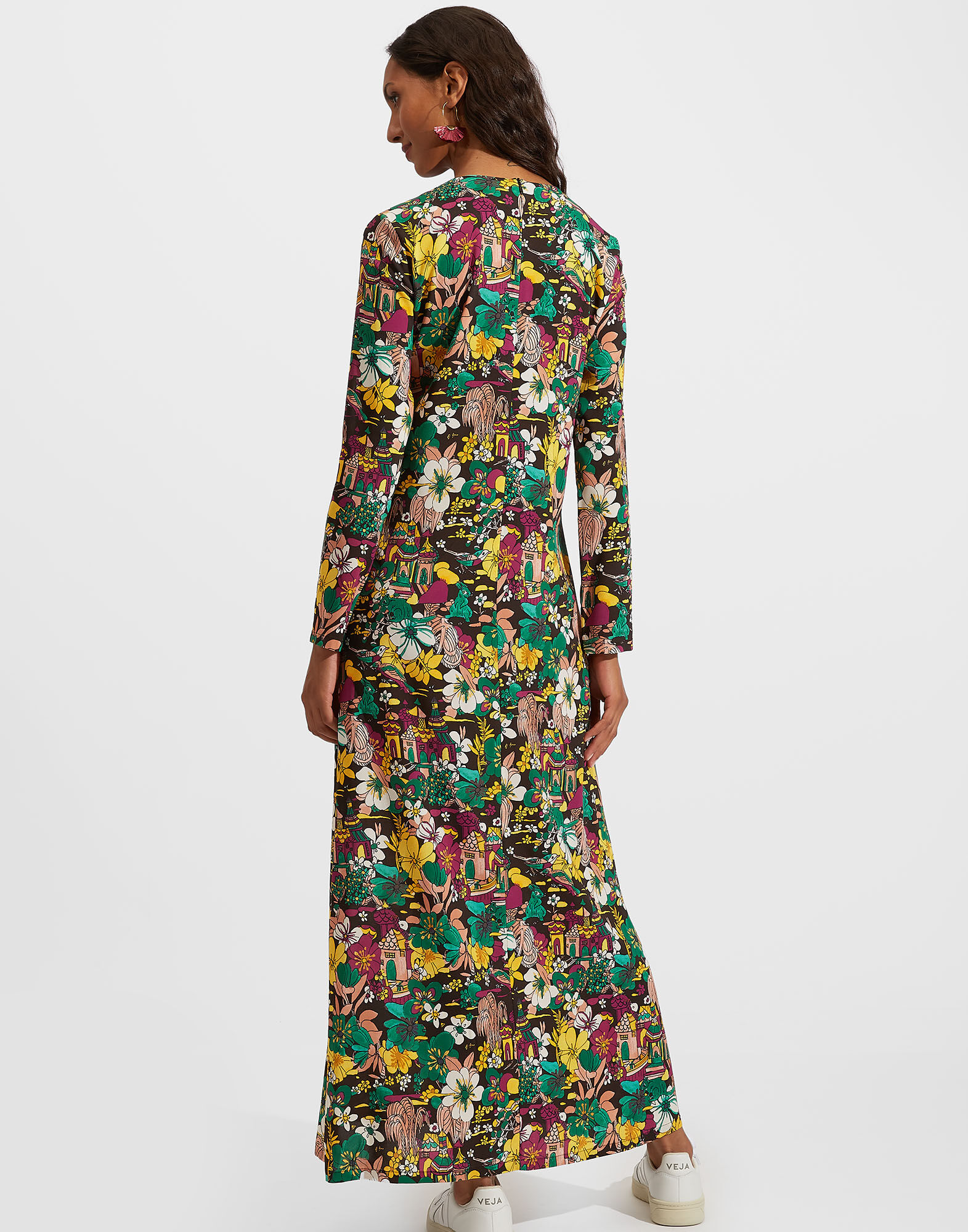 Long Sleeve Swing Dress La DoubleJ: Temples Long Sleeve Swing Dress La DoubleJ: Temples DRE0184VIS001