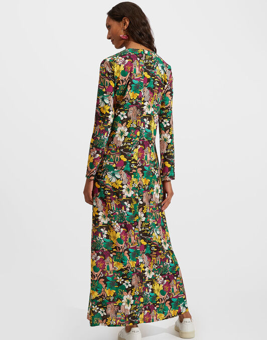 Long Sleeve Swing Dress La DoubleJ: Temples Long Sleeve Swing Dress La DoubleJ: Temples DRE0184VIS001