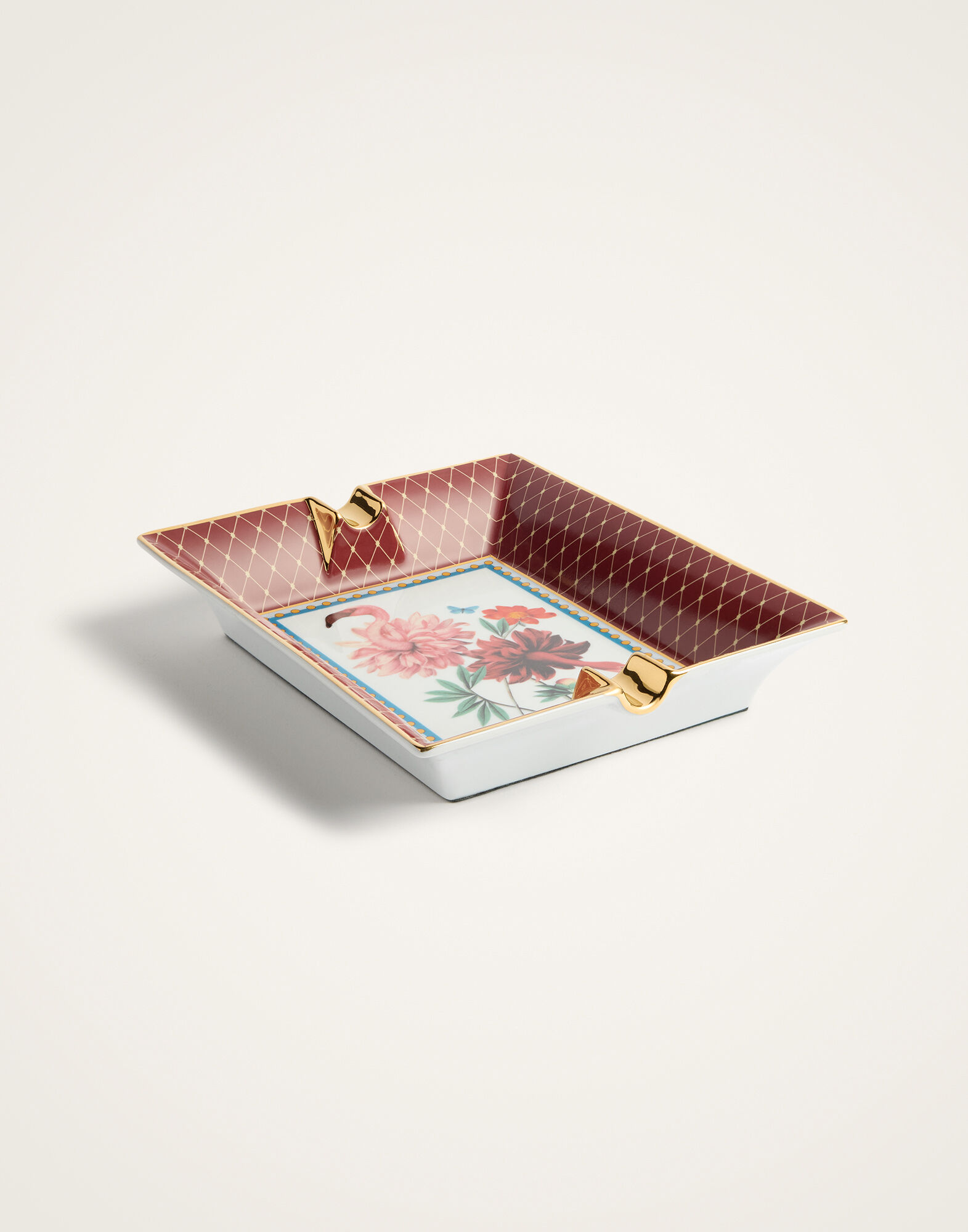 Ashtray La DoubleJ: Birdbloom Bordeaux TRI0010CER001
